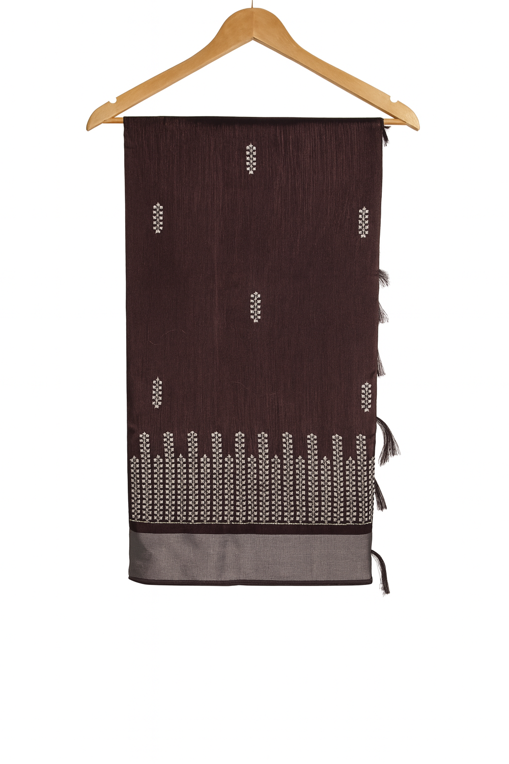 Elegant Handwoven Saree with Subtle Motifs and Modern Grace