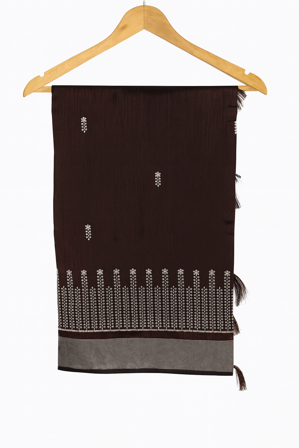 Elegant Handwoven Saree with Subtle Motifs and Modern Grace