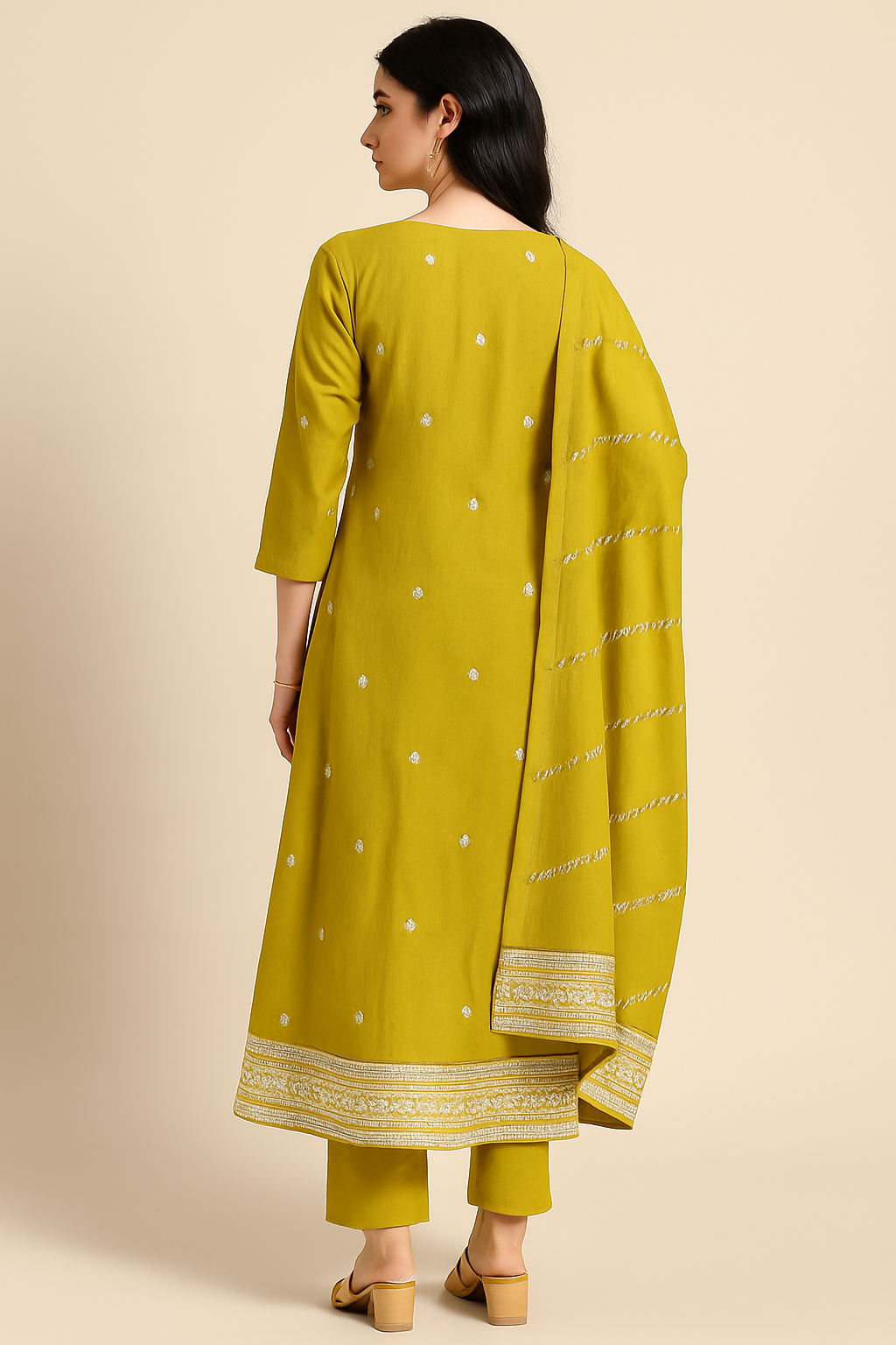 Graceful Embroidered Salwar Suit Set with Dupatta