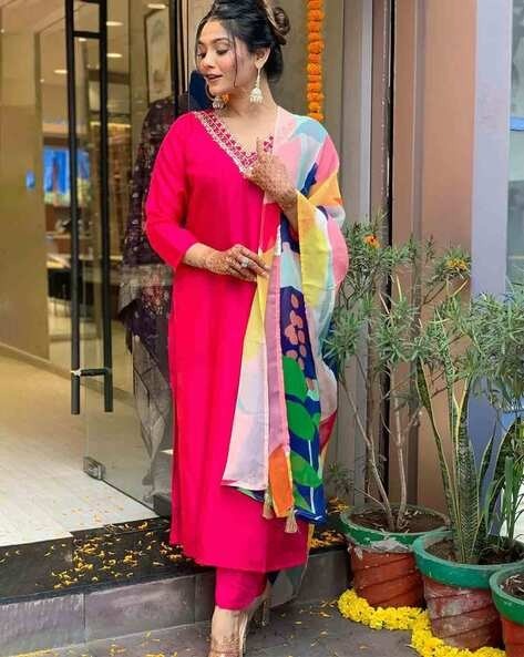 Printed kurti set