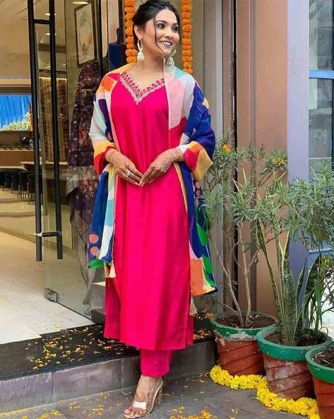 Printed kurti set
