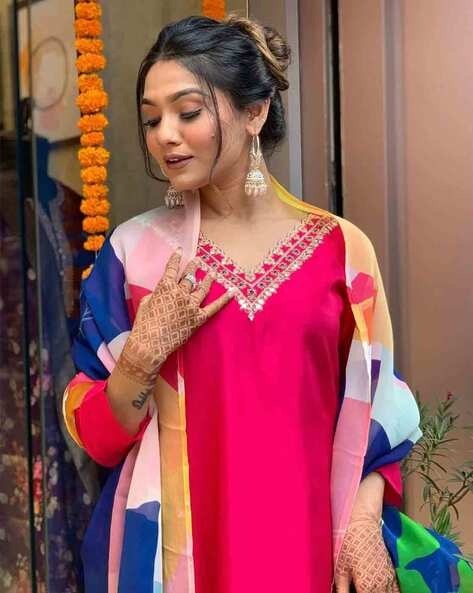 Printed kurti set