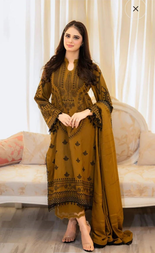 Embroidered salwar suit